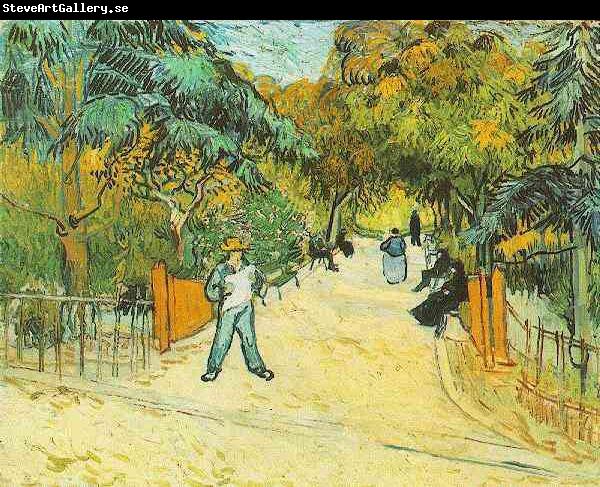 Vincent Van Gogh Entrance to the Public Park in Arles